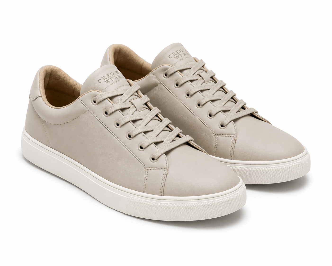 Creo Wear Urban Classic Sneakers – Sand Beige