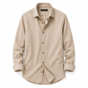 Creo Wear Premium Linen Blend Casual Shirt – Sand Beige