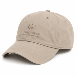 Creo Wear Classic Cotton Baseball Cap – Sand Beige