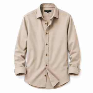 Creo Wear Linen Blend Casual Shirt – Sand Beige
