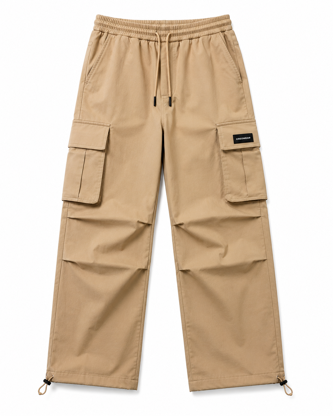 CREOWEAR Essential Camel Cargo Pants
